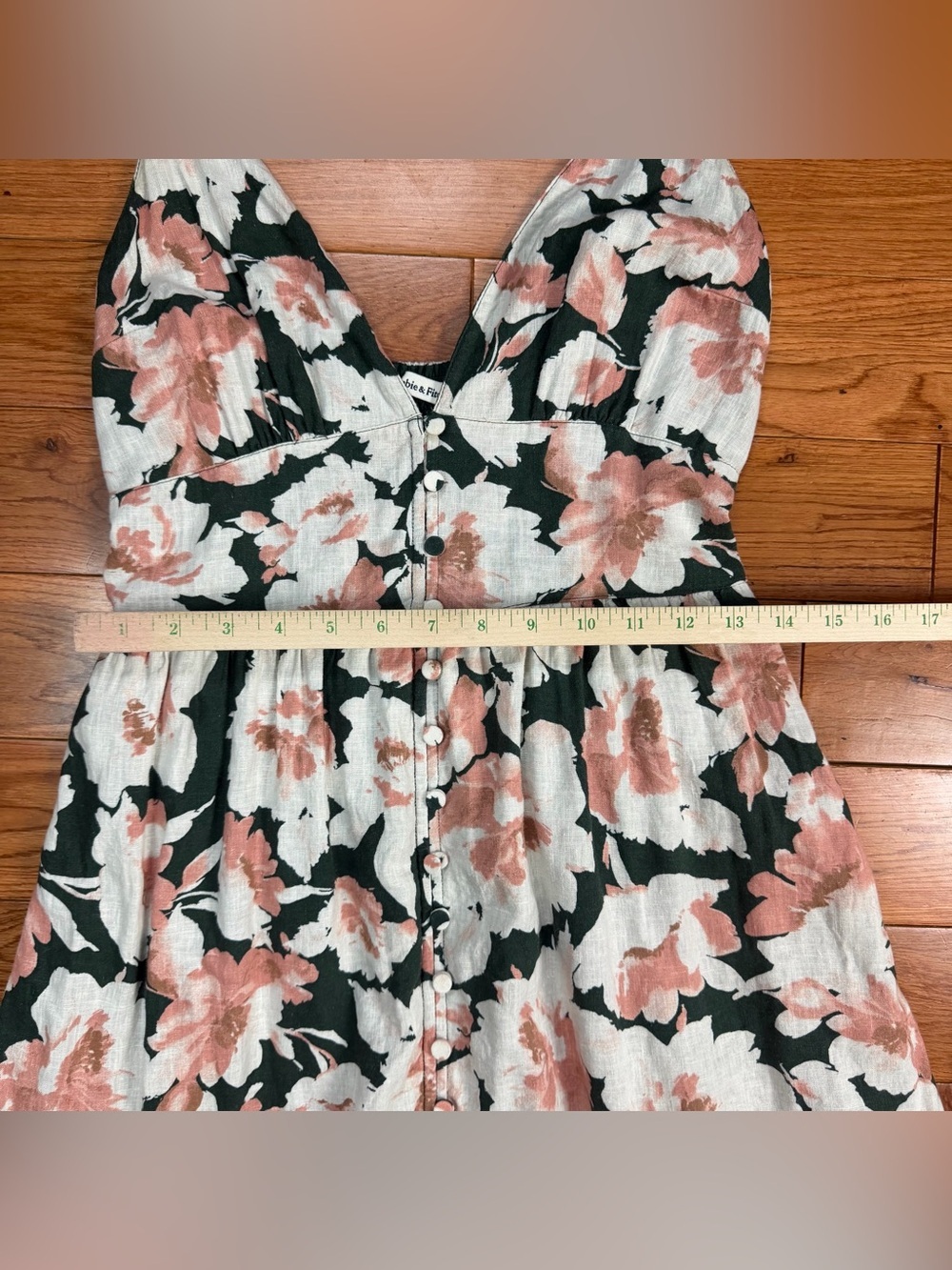 Abercrombie & Fitch Linen Blend Floral Maxi Dress - Picture 10 of 10
